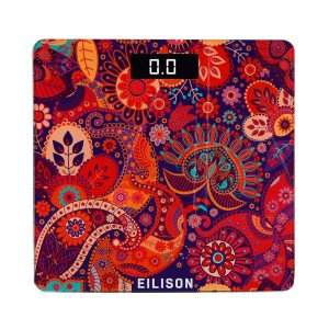 Eilison Indian Art – Báscula digital de peso corporal de 400 libras, báscula de baño de precisión, pantalla LED precisa y grande, verificación de Eilison Indian Art – Báscula digital de peso corporal de 400 libras, báscula de baño de precisión, pantalla LED precisa y grande, verificación de
