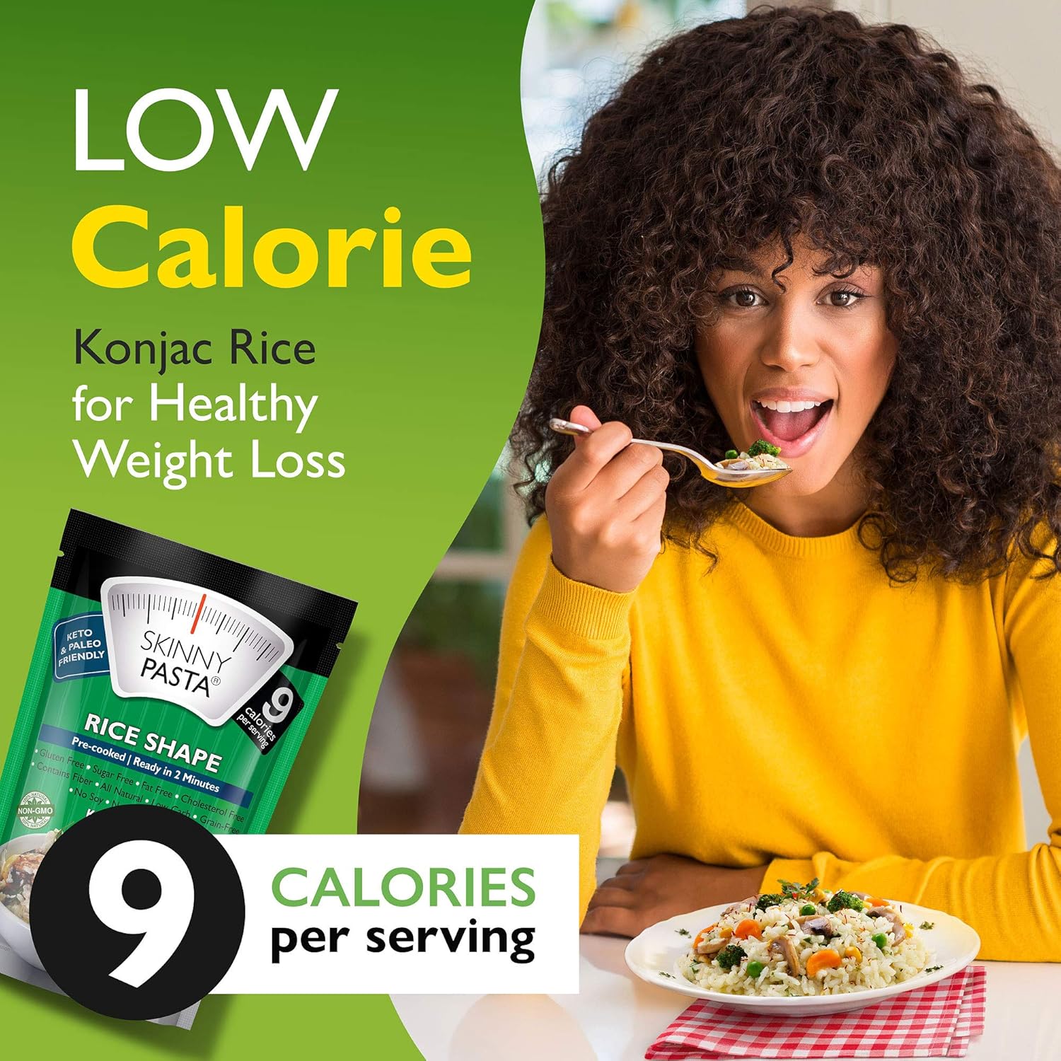 Skinny Pasta 9.52 onzas  The Only Odor Free Konjac fideos Konjac (fideos Shirataki), apto para dieta keto y paleo, sin carbohidratos, alimentos