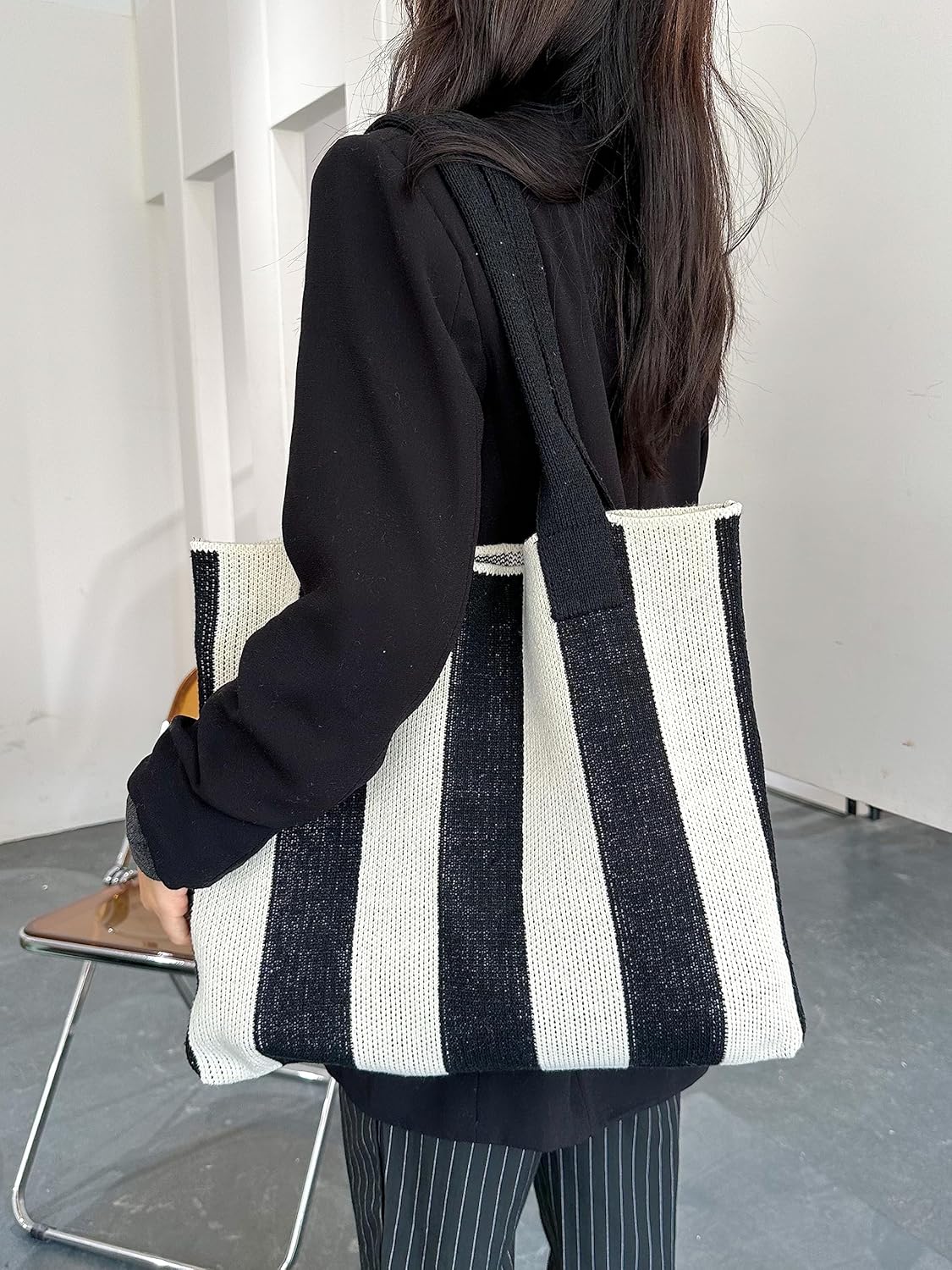 ENBEI Bolsos de mano estéticos Bolsos de hombro Bolsos de mano de ganchillo Bolsos grandes Bolso de compras de hombro bolso grande bolso lindo