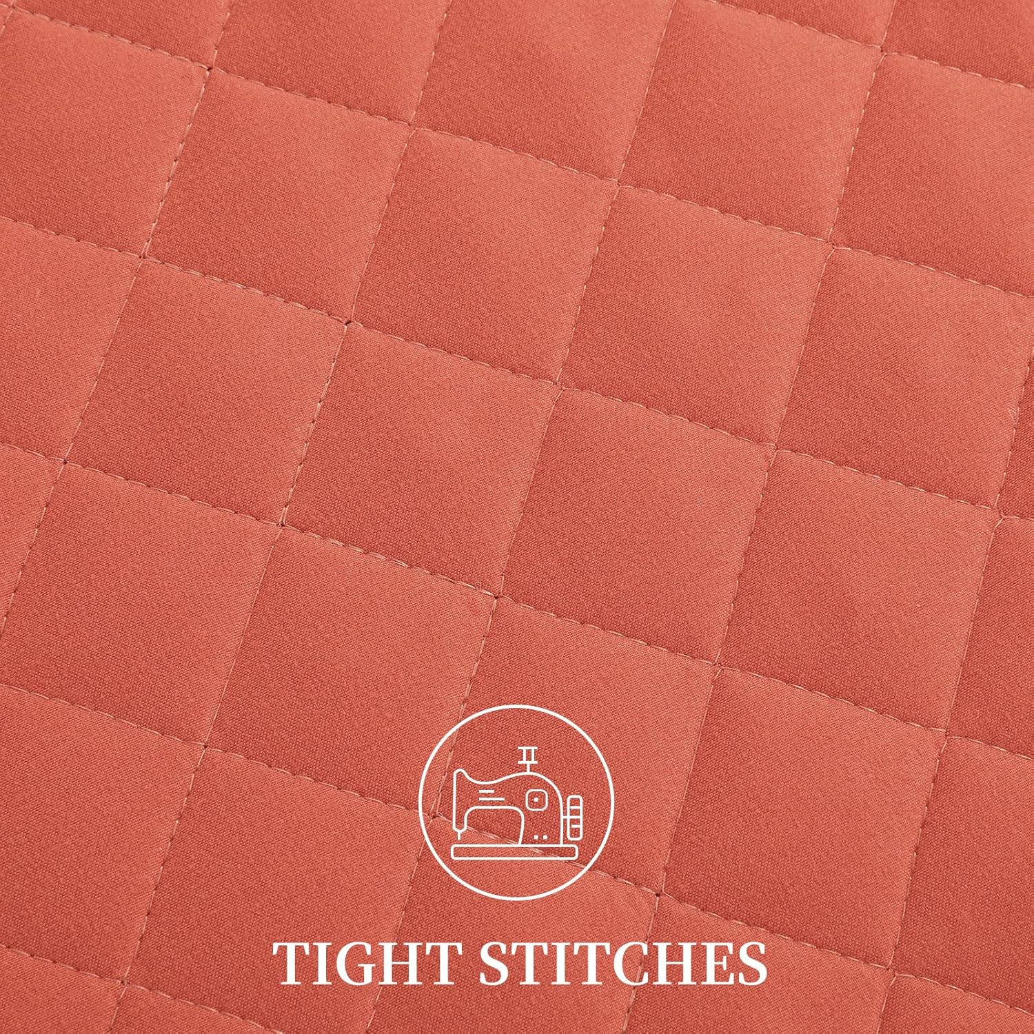HOMBYS Juego de edredón de 3 piezas tamaño King de 128 x 120 pulgadas, reversible, ligero, color naranja quemado, juego de edredón de verano (Super