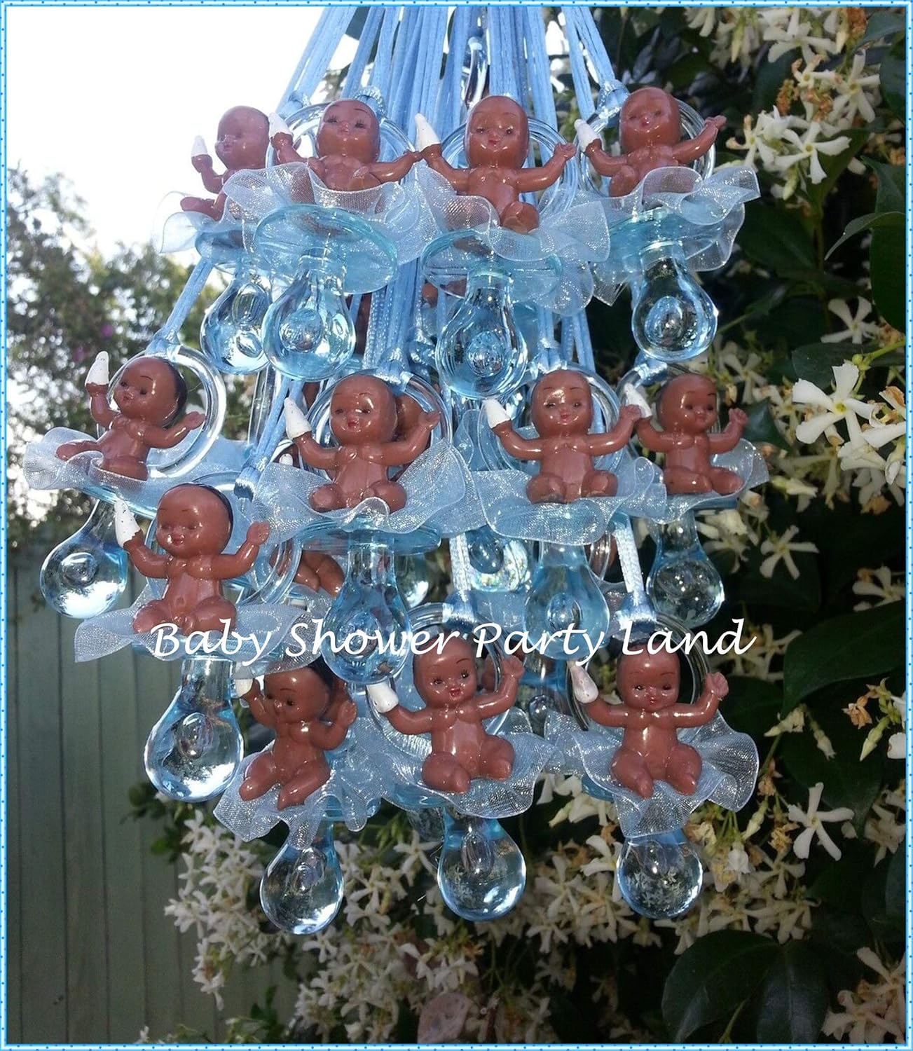 Collares de chupetes de baby shower afroamericanos  Un juego de 12 collares de chupetes azules  It’s a boy  Premio  Juego  Recuerdos de fiesta