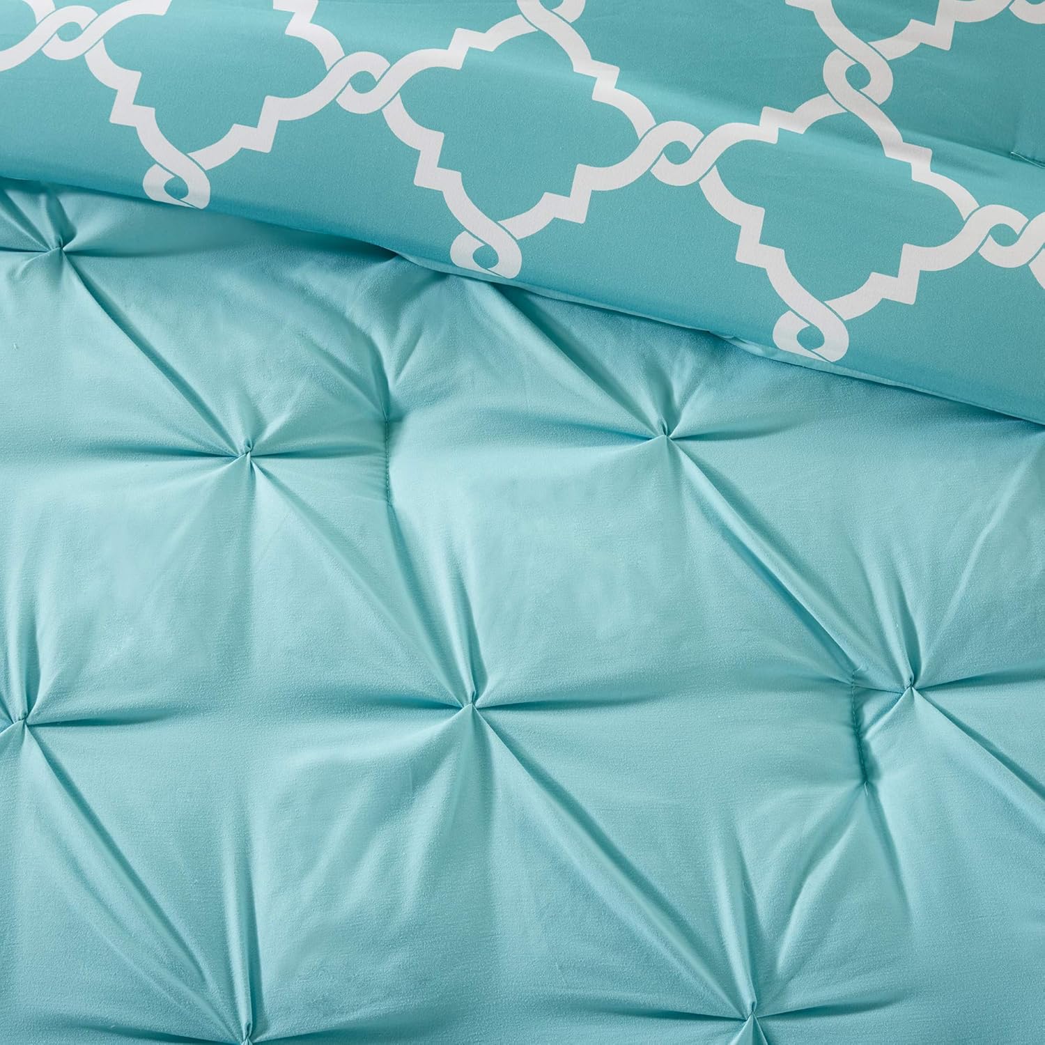 Kasey – Juego de edredón acogedor, diseño de calado, ropa de cama para todas las estaciones con fundas a juego, almohada decorativa, tamaño King