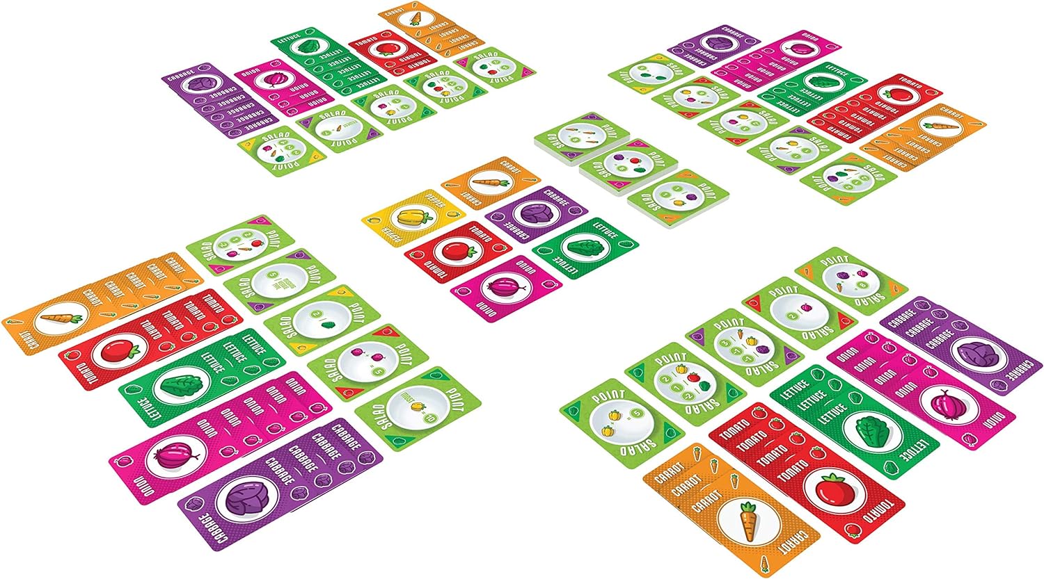Alderac Entertainment Group (Aeg) & Flatout Games  Point Salad – Juego de cartas galardonado para toda la familia  Fácil de aprender  Rápido de