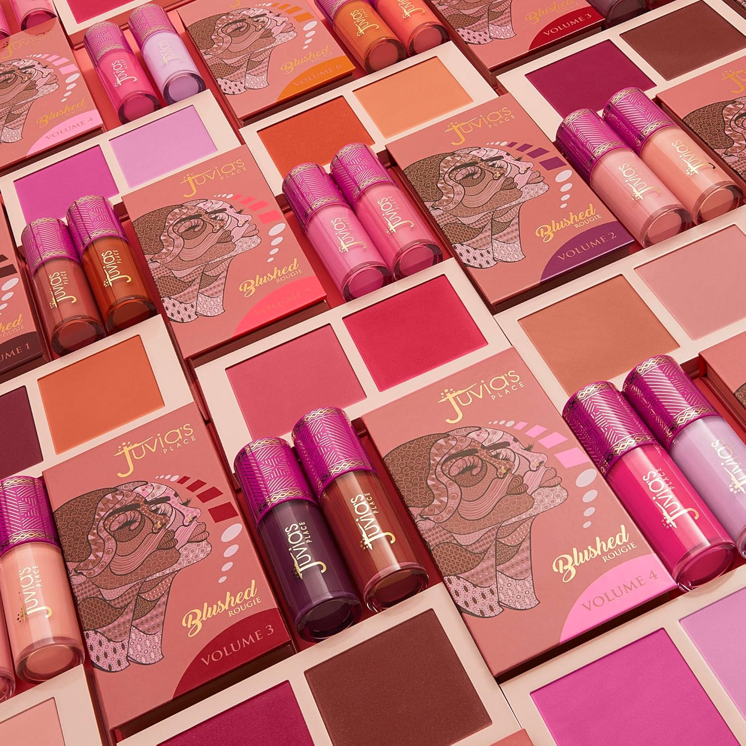 Juvia’s Place Rubor líquido coloreado RoseyPosey  tinte húmedo mejillas maquillaje brillo pigmento belleza larga duración cosméticos suave cremoso