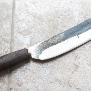 Crude – Cuchillo de chef japonés Nakiri de alta calidad, 8 pulgadas, acero al carbono, afilado! Crude – Cuchillo de chef japonés Nakiri de alta calidad, 8 pulgadas, acero al carbono, afilado!
