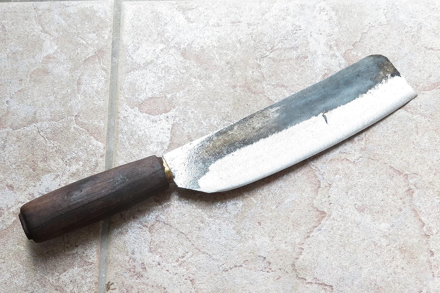 Crude – Cuchillo de chef japonés Nakiri de alta calidad, 8 pulgadas, acero al carbono, afilado!