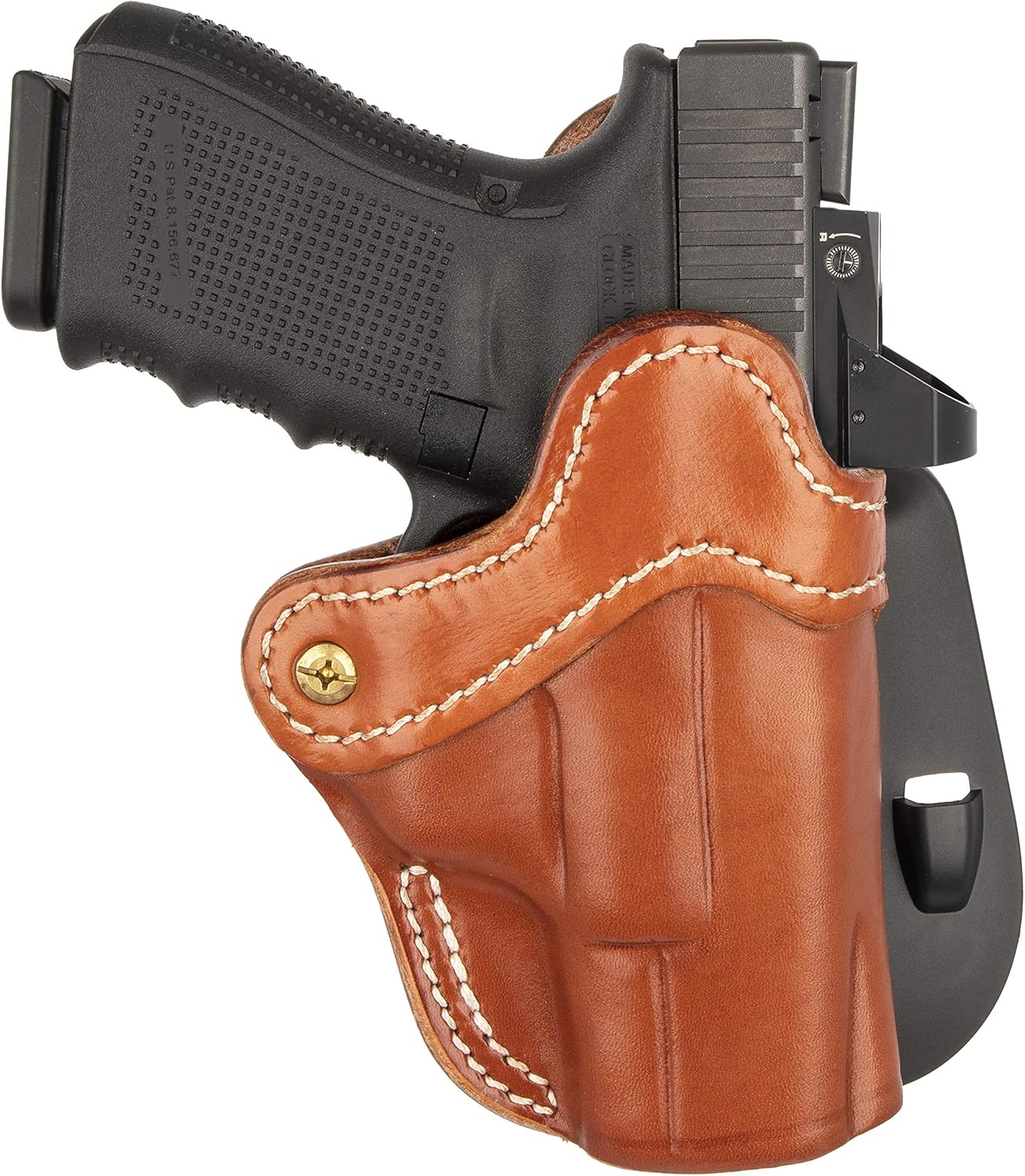 1791 GUNLEATHER Glock 19 – Funda de remo OWB CCW G19 – Funda de piel para pistola para cinturones – Compatible con Glock 19, 23, 27, Sig P225,