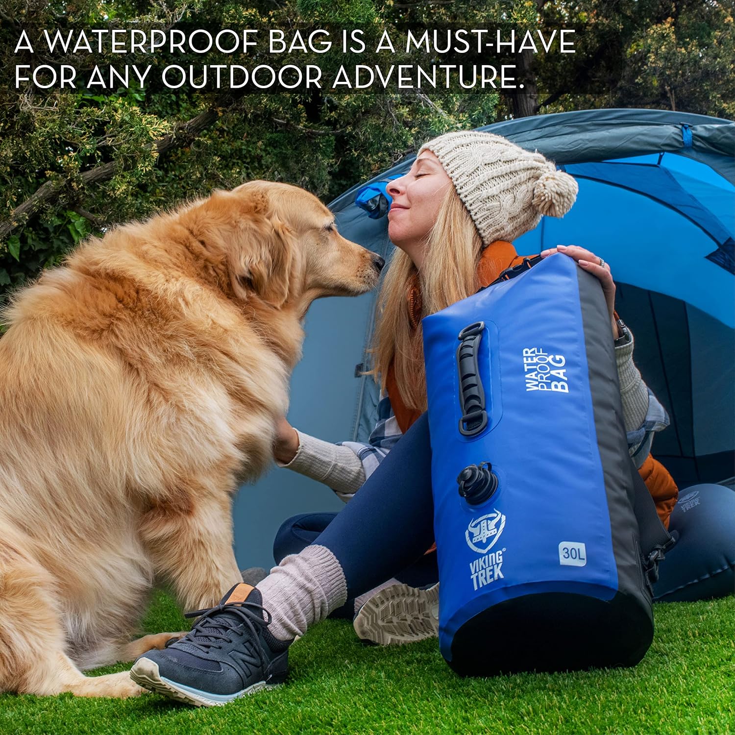 Bolsa seca impermeable – Saco seco con parte superior enrollable recortada – Compresión seca – Mantiene el equipo seguro y seco para camping,