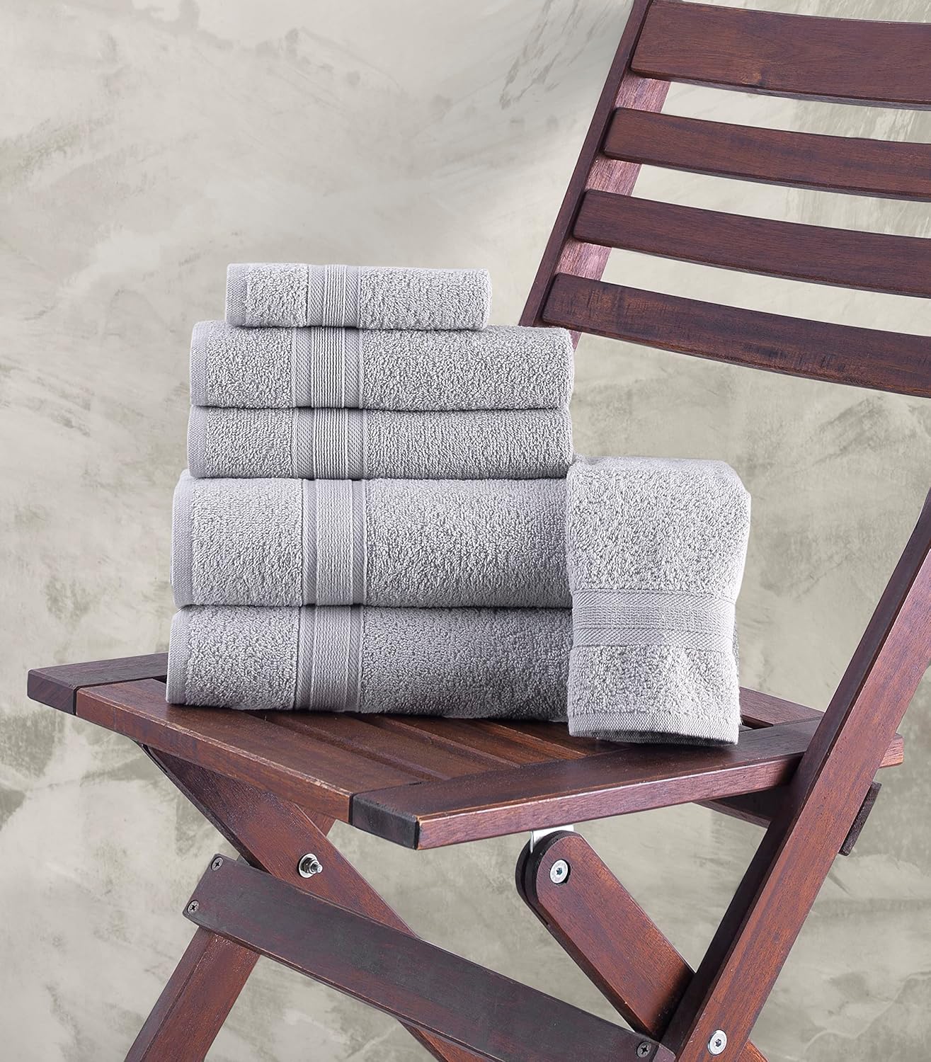 All Design – Juego de toallas de baño, 100% algodón, secado rápido, suaves, muy absorbentes pel baño, invitados, piscina, gimnasio, campamento,