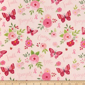 Riley Blake Strength in Pink Main Blush, tela de The Yard Riley Blake Strength in Pink Main Blush, tela de The Yard