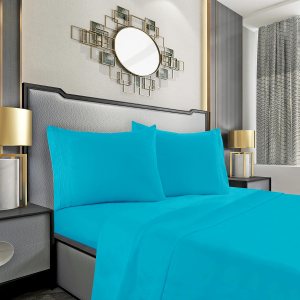 Mocassi Juego de sábanas tamaño matrimonial, sábanas y fundas de almohada de lujo para hotel de 1800 Premier, sábanas ultrasuaves, transpirables y Mocassi Juego de sábanas tamaño matrimonial, sábanas y fundas de almohada de lujo para hotel de 1800 Premier, sábanas ultrasuaves, transpirables y