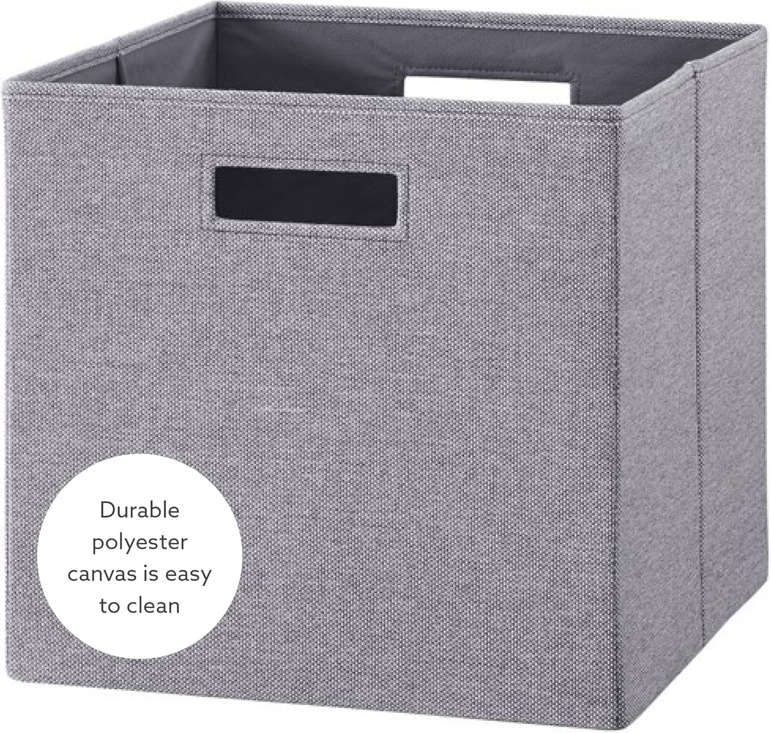Linon Dawes – Contenedor de almacenamiento (2 unidades), color gris