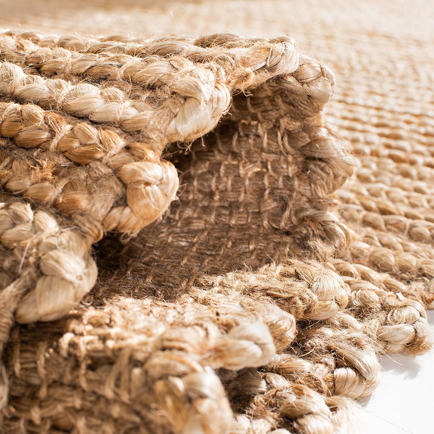 SAFAVIEH Cape Cod Collection – Alfombra de pasillo, 2 pies 3 pulgadas x 22 pies, natural, yute trenzado hecho a mano, ideal para zonas de alto