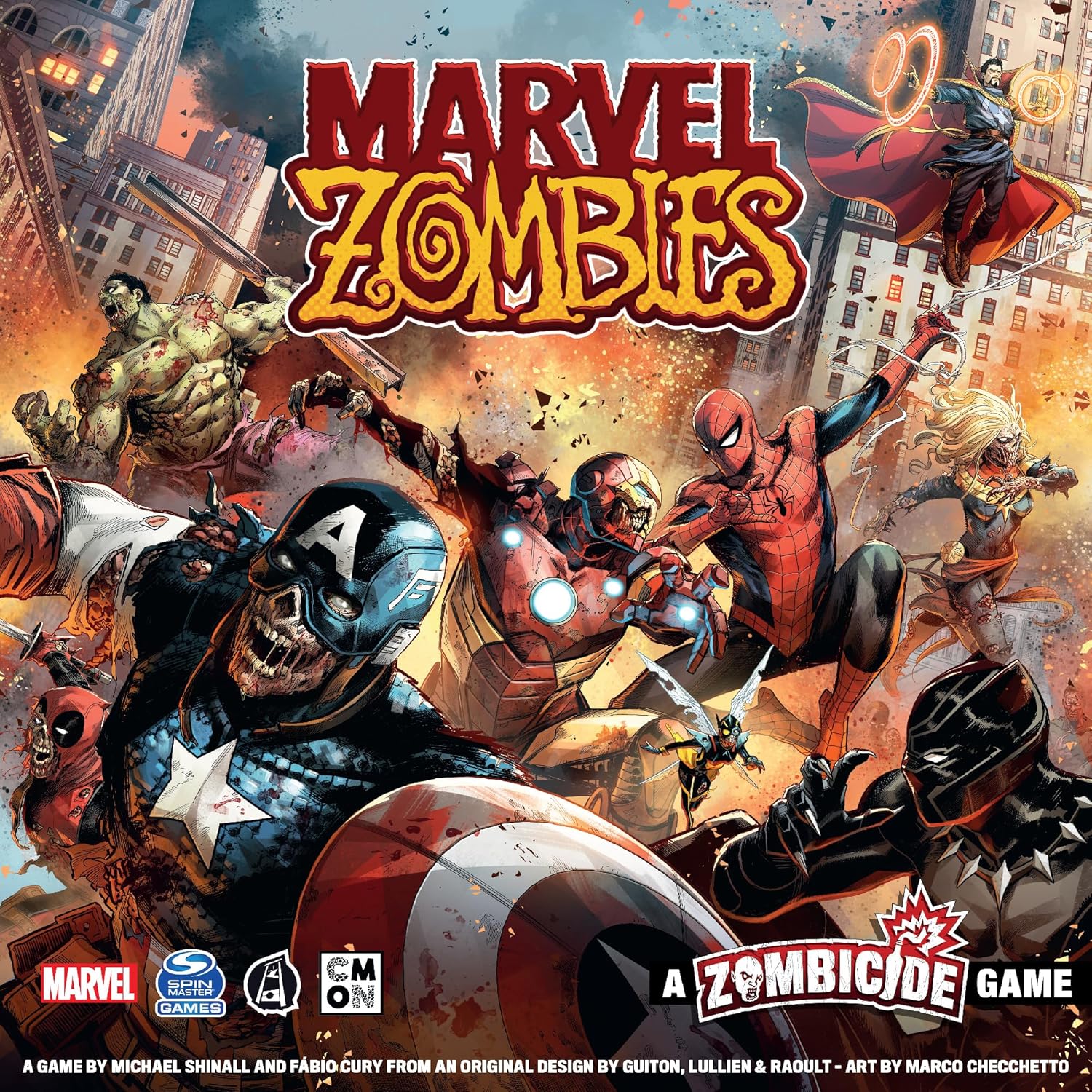 CMON Marvel Zombies – A Zombicide Game Abraza el hambre mientras los héroes se convierten en no-muertos en el último crossover de Marvel! Juego de