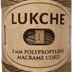 Cordón de macramé de poliéster de alta calidad de 0.118 in (147 yardas), (8.82 onzas), cuerda de macramé 100% polipropileno, hilo colorido para Cordón de macramé de poliéster de alta calidad de 0.118 in (147 yardas), (8.82 onzas), cuerda de macramé 100% polipropileno, hilo colorido para