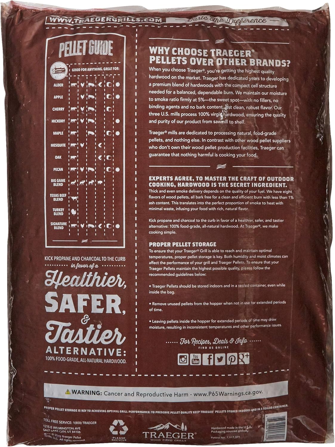 Traeger Grills Ironwood 650 – Parrilla de pellets de madera y ahumador Black & PEL331 Signature Blend 100% natural de pellets de madera dura, para