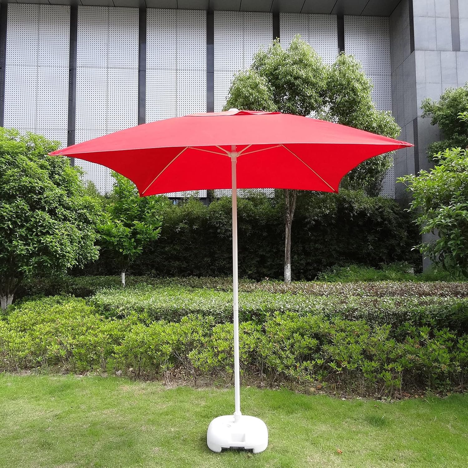 Toldo de repuesto para sombrilla de 6.5 x 6.5 pies, 4 varillas de repuesto, sombrilla para mesa de mercado, toldo cuadrado superior de repuesto,