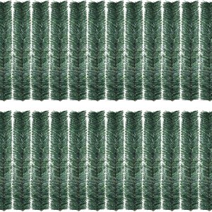 EBOOT 24 guirnaldas de Navidad verdes, guirnalda de Navidad artificial, guirnalda de pino artificial, lazos flexibles para manualidades, fiestas de EBOOT 24 guirnaldas de Navidad verdes, guirnalda de Navidad artificial, guirnalda de pino artificial, lazos flexibles para manualidades, fiestas de