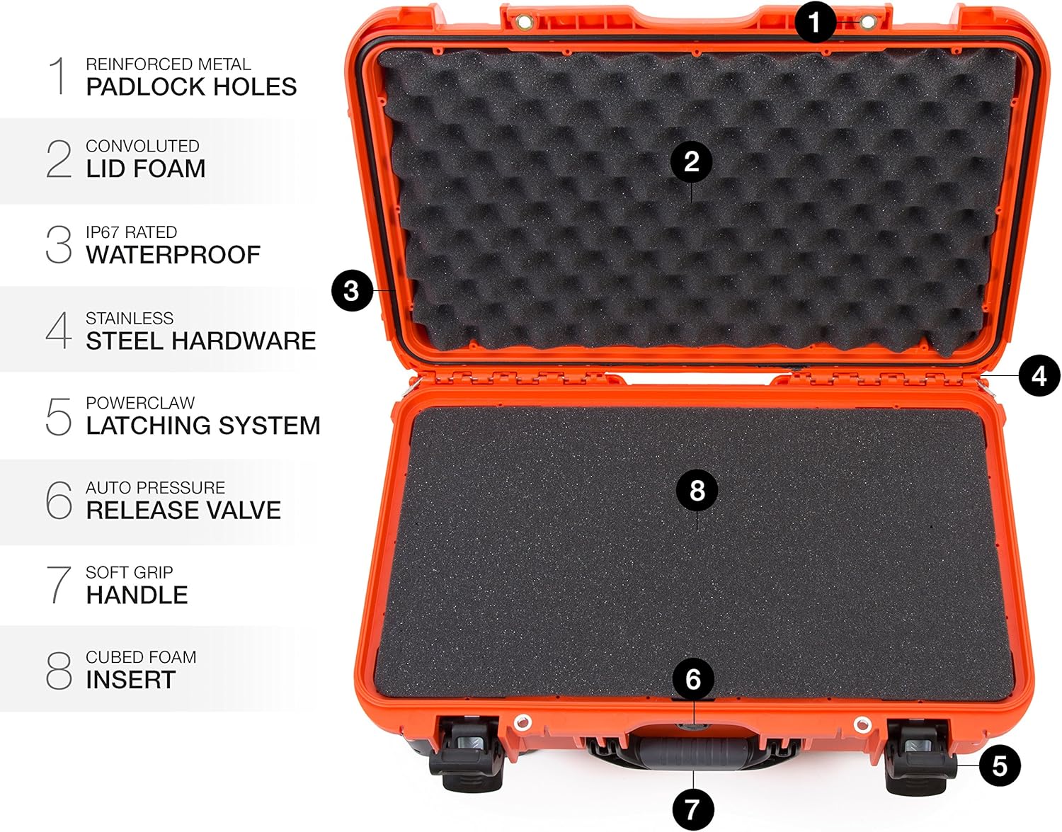 Nanuk 935 – Maletín rígido impermeable con ruedas vacío