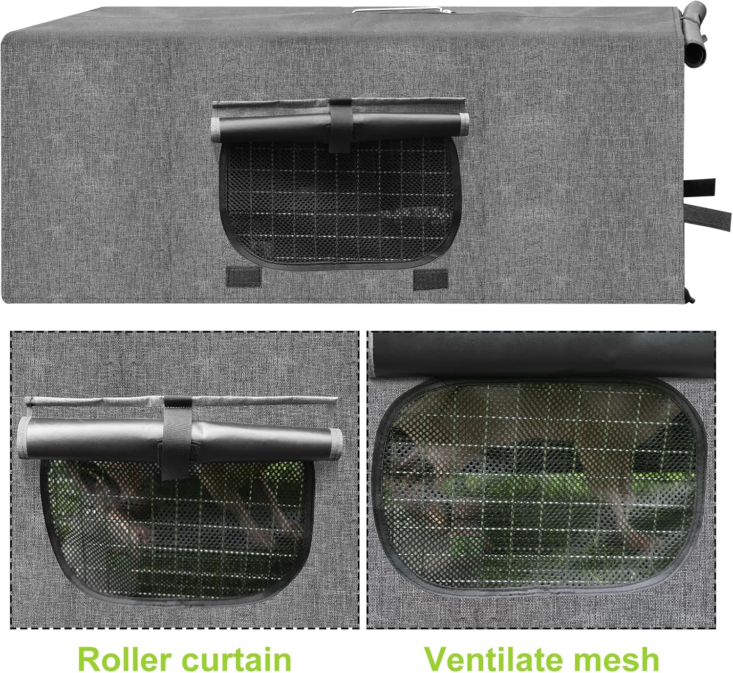 Funda para jaula de trampa de animales, cubierta de jaula trampa con ventana transpirable para trampa para gatos salvajes de 1 a 2 puertas de 32 x