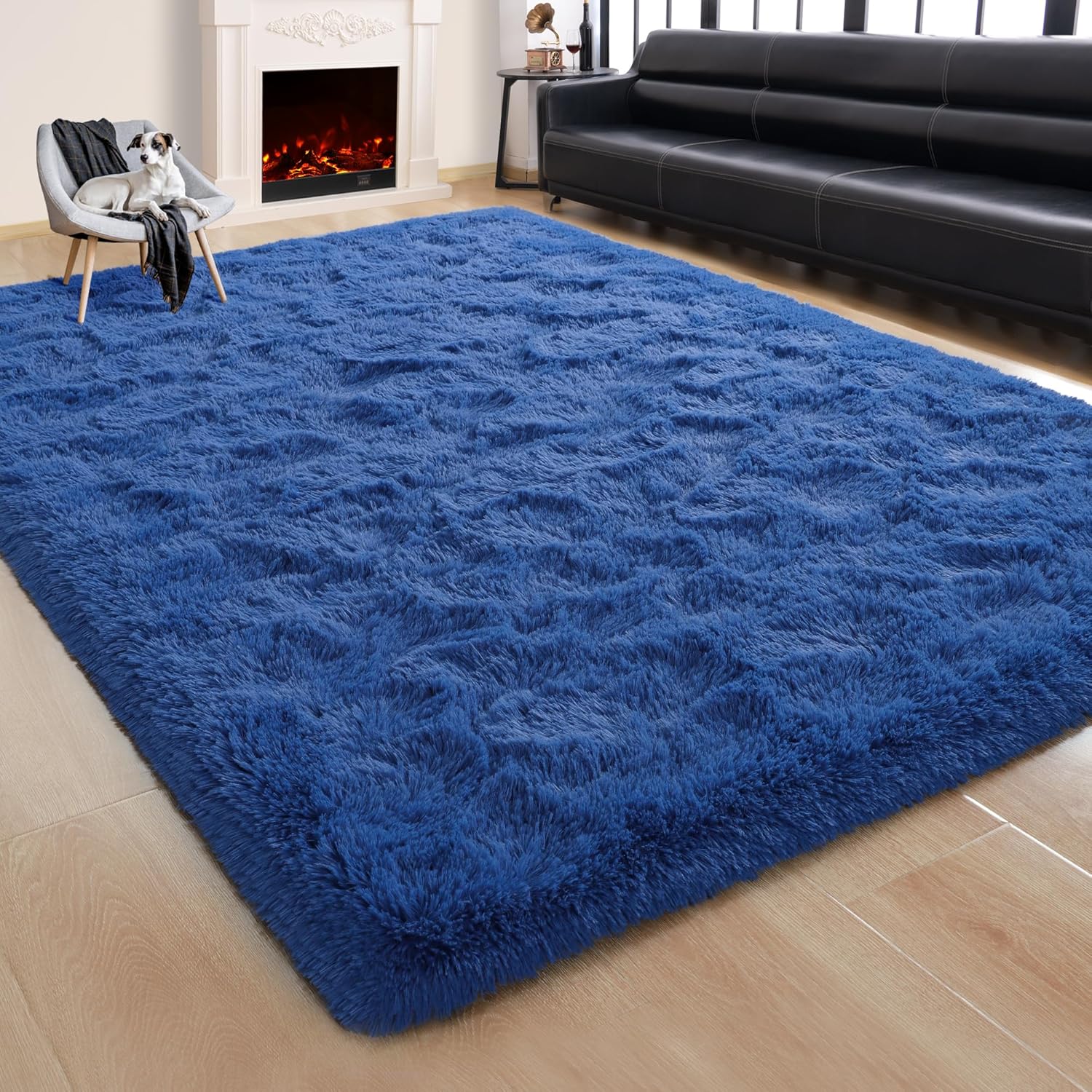 Rostyle – Alfombras suaves y esponjosas para el dormitorio, sala de estar, alfombras peludas, alfombra de Navidad para niñas, niños, alfombras