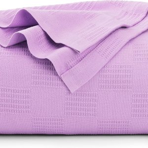 Utopia Bedding Manta 100% algodón (tamaño individual, 90 x 72 pulgadas), manta térmica ligera de 350 GSM, manta térmica suave y transpirable para Utopia Bedding Manta 100% algodón (tamaño individual, 90 x 72 pulgadas), manta térmica ligera de 350 GSM, manta térmica suave y transpirable para