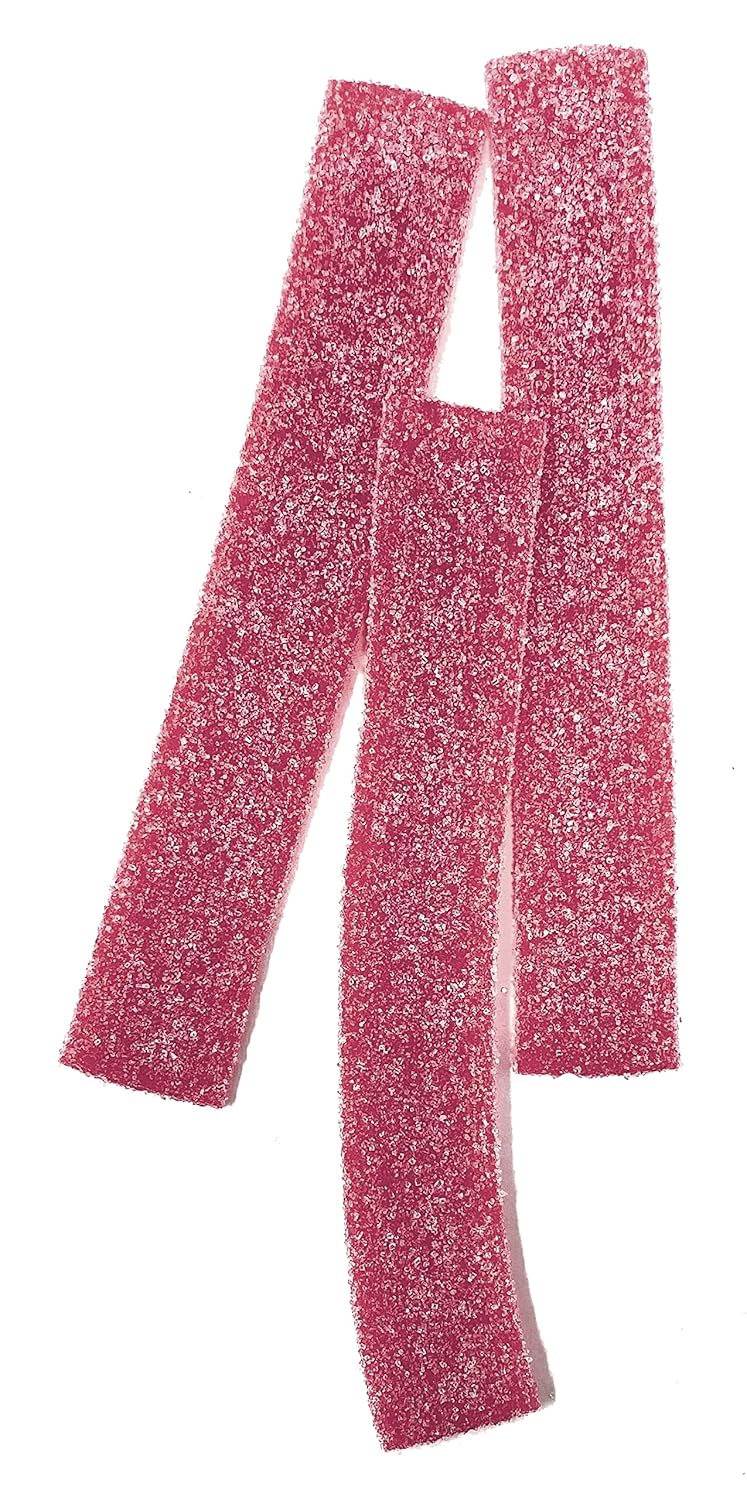 Zweet Cinturones de caramelo de cereza negra ácida de 10 onzas  Sour Kosher Candy, Halal Candy Belts  Paquete resellable de cinturones de regaliz
