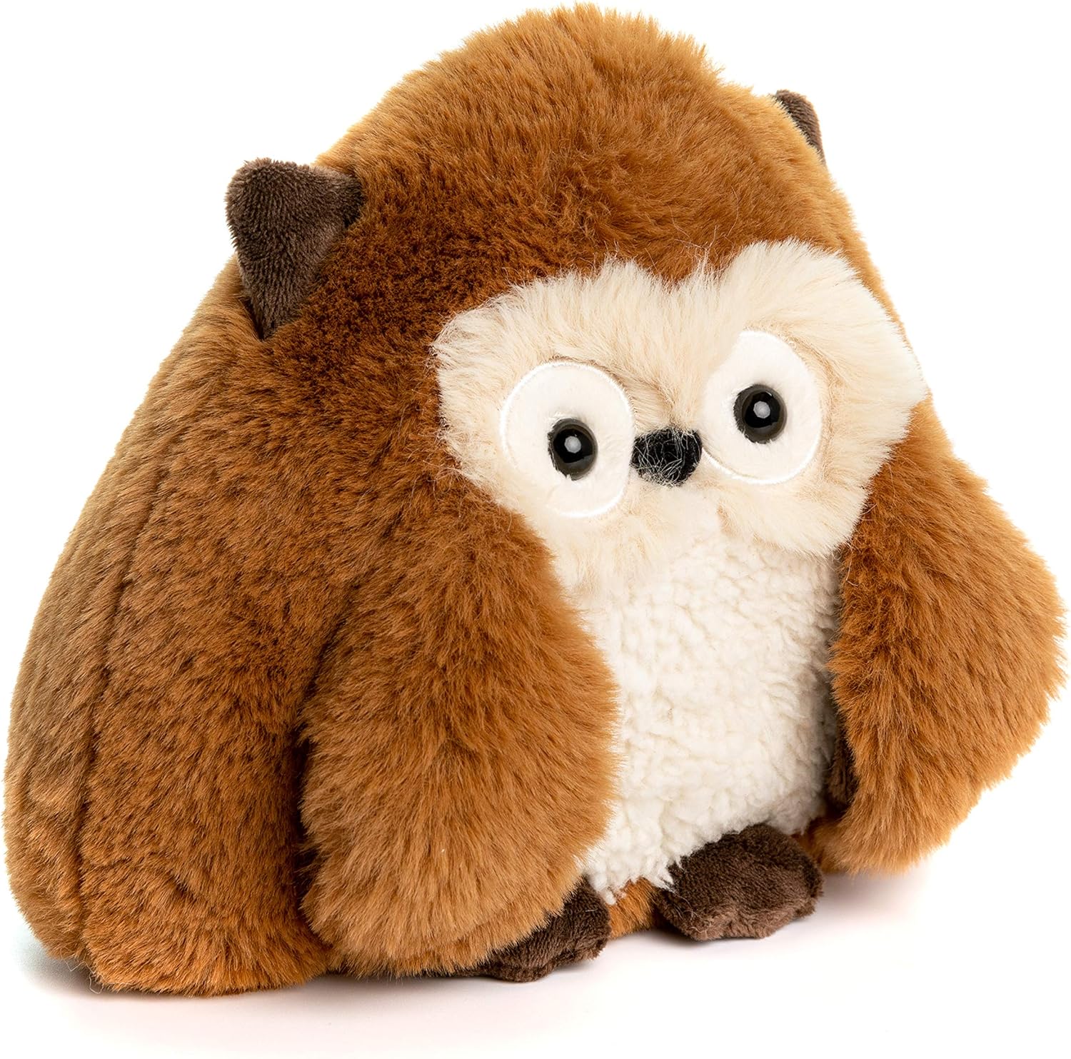 KIDS PREFERRED Sustain a-mals Hoot The Owl – Peluche de peluche, fabricado con materiales reciclados, 5 pulgadas