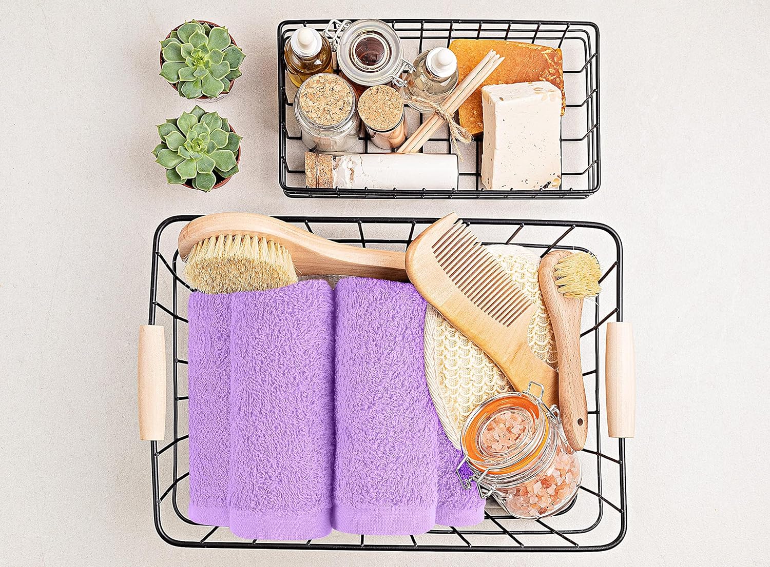 Utopia Towels Juego de 12 paños de algodón  100% algodón hilado en anillo, paños de franela de alta calidad, altamente absorbentes y suaves al tacto