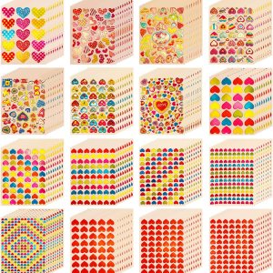 160 hojas de 13030 calcomanías coloridas de corazón de amor, calcomanías autoadhesivas de corazón para álbumes de recortes o adornos 160 hojas de 13030 calcomanías coloridas de corazón de amor, calcomanías autoadhesivas de corazón para álbumes de recortes o adornos
