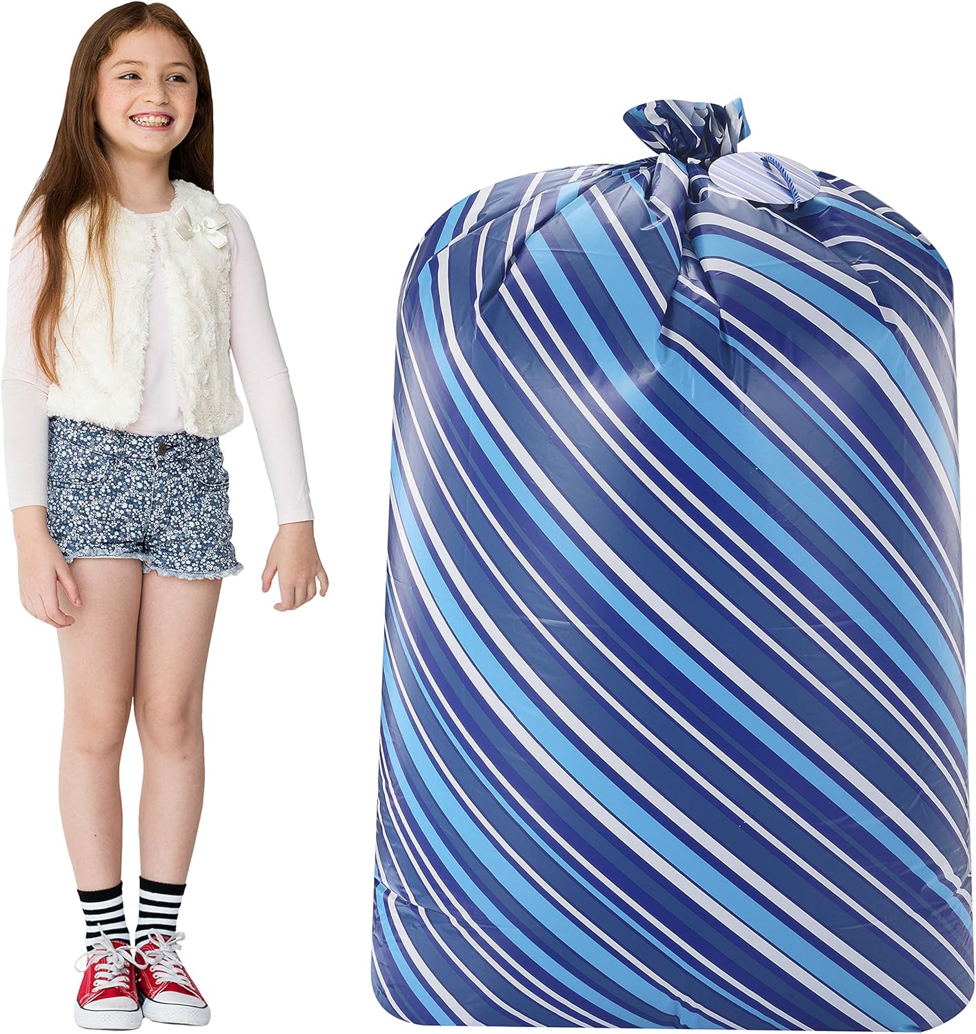 JOYIN 3 bolsas de Navidad extragrandes de 56 x 36 pulgadas con etiquetas de regalo para fiestas de Navidad, regalos de vacaciones, reuniones