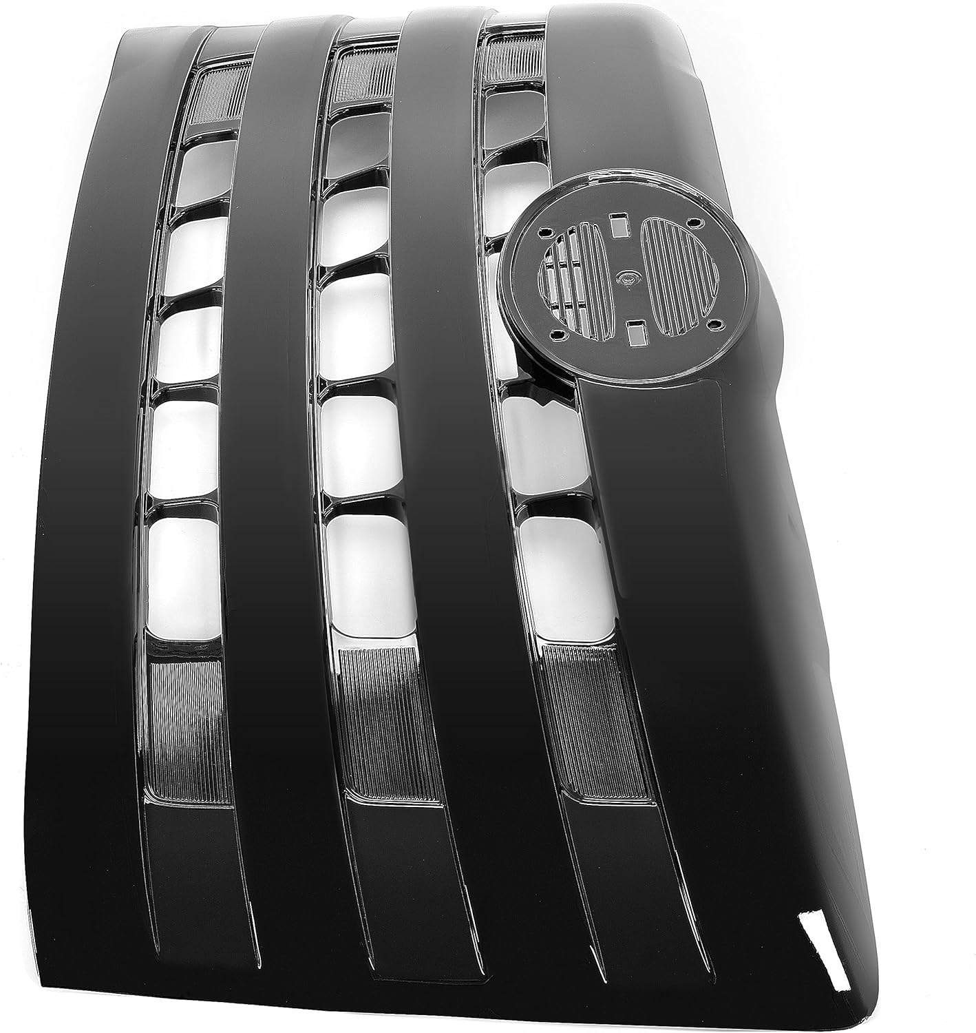 HECASA Parachoques delantero compatible con 2011-2018 Hino 238 258 268 338 parrilla principal horizontal billet pintada negro