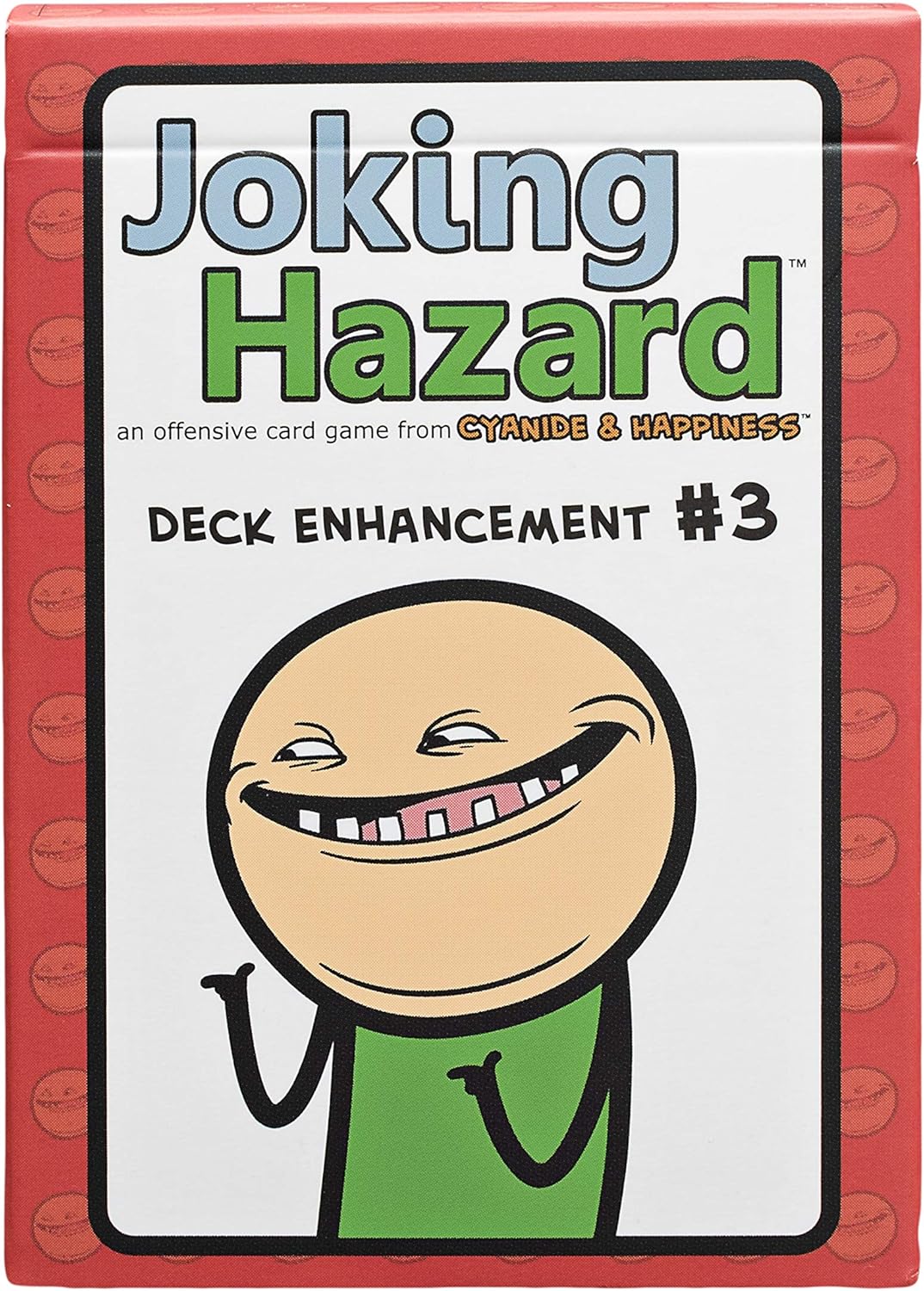 Mejora de mazo #3 – La tercera expansión del juego de cartas de construcción de cómics Joking Hazard por Cyanide and Happiness para 3 a 10