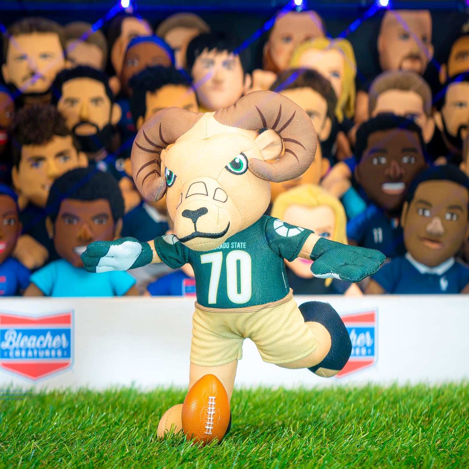Bleacher Creatures Colorado State Cam The Ram – Figura de peluche de mascota de 10 pulgadas, una mascota para jugar o exhibir