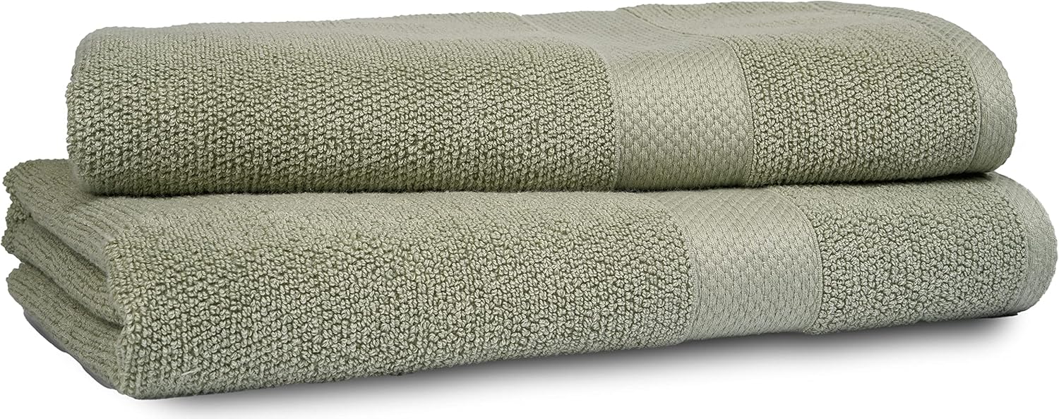 Maura Juego de toallas de baño de alta calidad, 100 % algodón, de 35 x 70 pulgadas, ultra absorbentes, de secado rápido, suaves, para baño, toallas