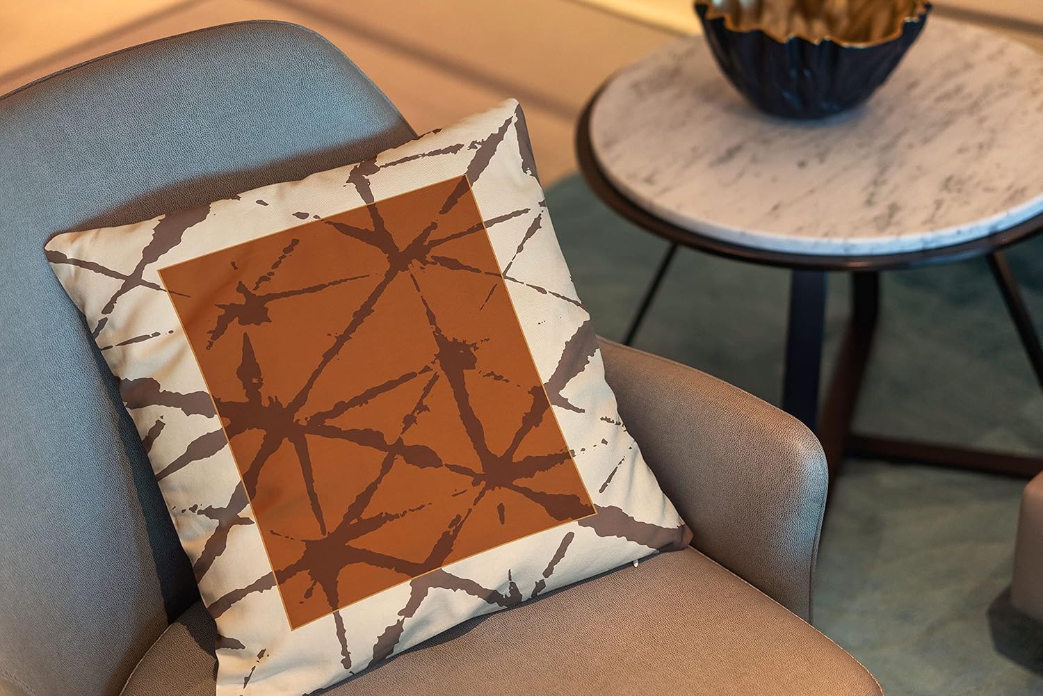 Ysahome Funda de almohada con estampado digital de hojas tropicales, funda de cojín con patrones geométricos, funda de almohada exótica de hoja de