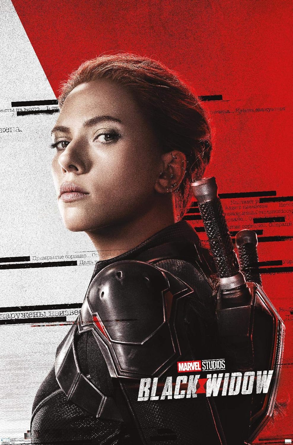 Trends International Marvel Cinematic Universe – Póster de pared con pose de Black Widow, 14.725 x 22.375 pulgadas, versión premium sin marco