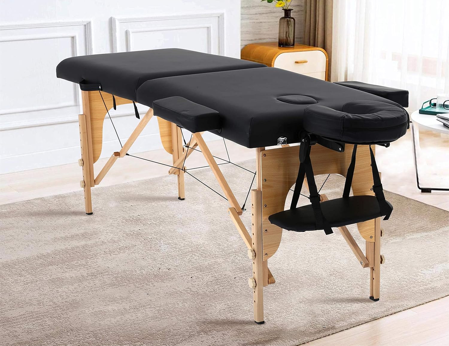 Mesa de masaje portátil, mesa de masaje plegable con funda de transporte, altura ajustable para cama de pestañas, mesas de masaje portátiles para