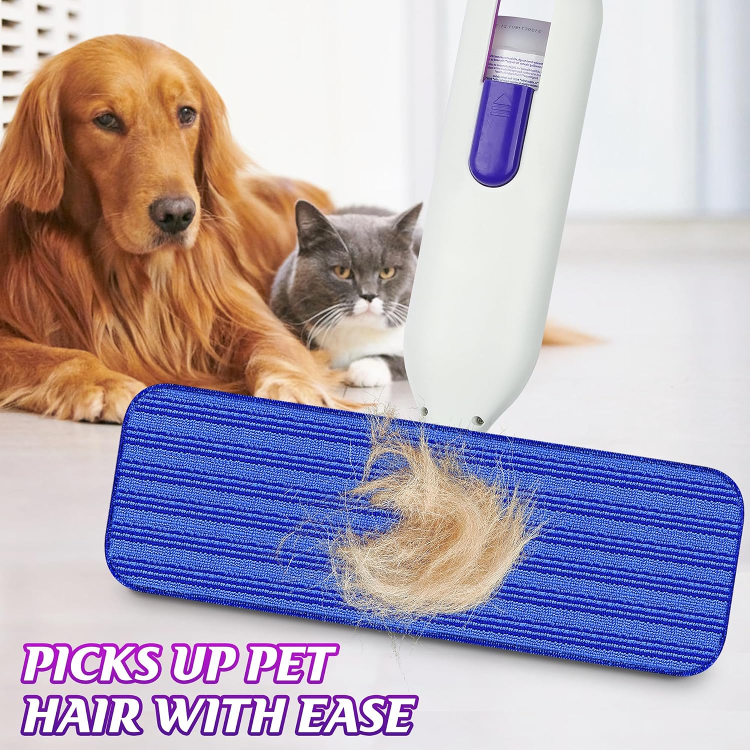 Almohadillas reutilizables para trapeador compatibles con Swiffer Powermop (paquete de 5), repuestos de almohadillas de microfibra Papclean para