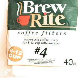 Br #4 Tamaño del filtro de cono 40 unidades Br #4 Tamaño del filtro de cono 40 unidades