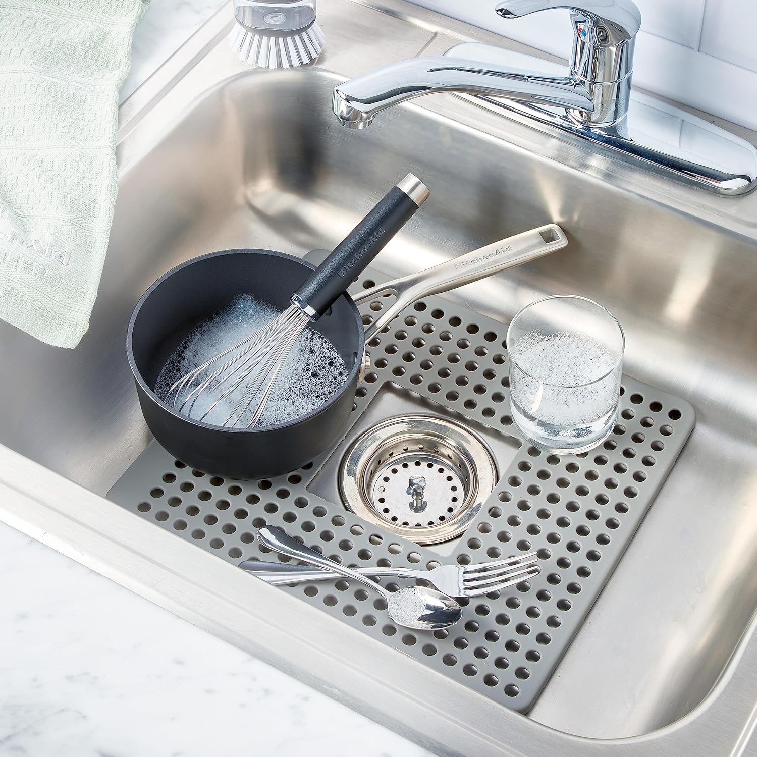 KitchenAid Alfombrilla de silicona para fregadero