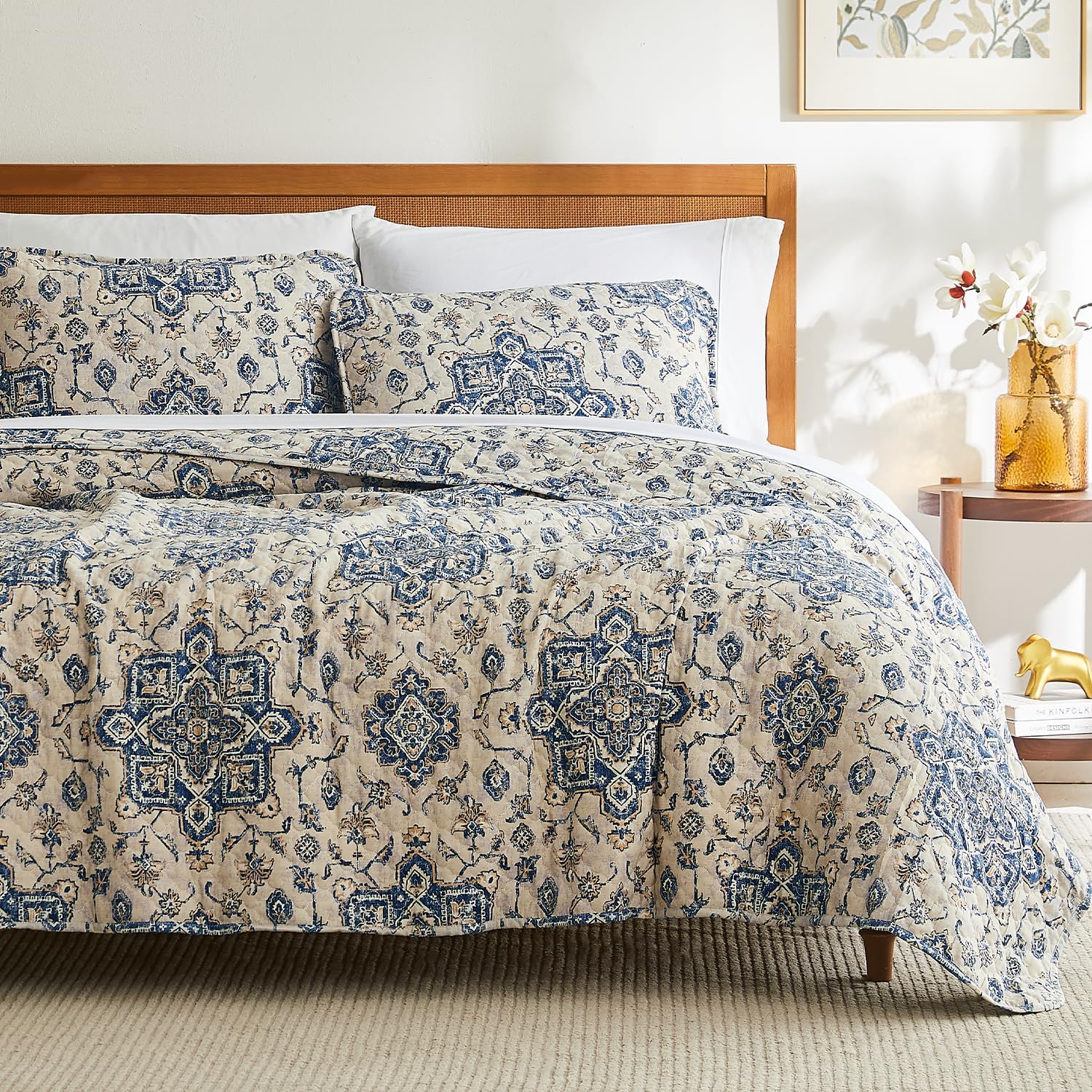 Southshore Fine Living, Inc. Persia – Juego de ropa de cama extragrande tamaño King, ligera, suave y ligera de 3 piezas, dos fundas a juego (108