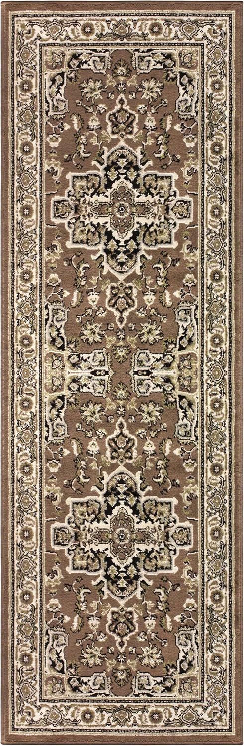 Superior Halifax Collection – Alfombra de área de 0.315 in de altura con respaldo de yute, diseño tradicional elegante, alfombras tejidas de moda y