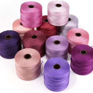 Beadsmith S-Lon #18 – Cordón con 12 carretes (mezcla de primavera), ideal para atar cuentas de ganchillo y joyas de micro macramé Beadsmith S-Lon #18 – Cordón con 12 carretes (mezcla de primavera), ideal para atar cuentas de ganchillo y joyas de micro macramé