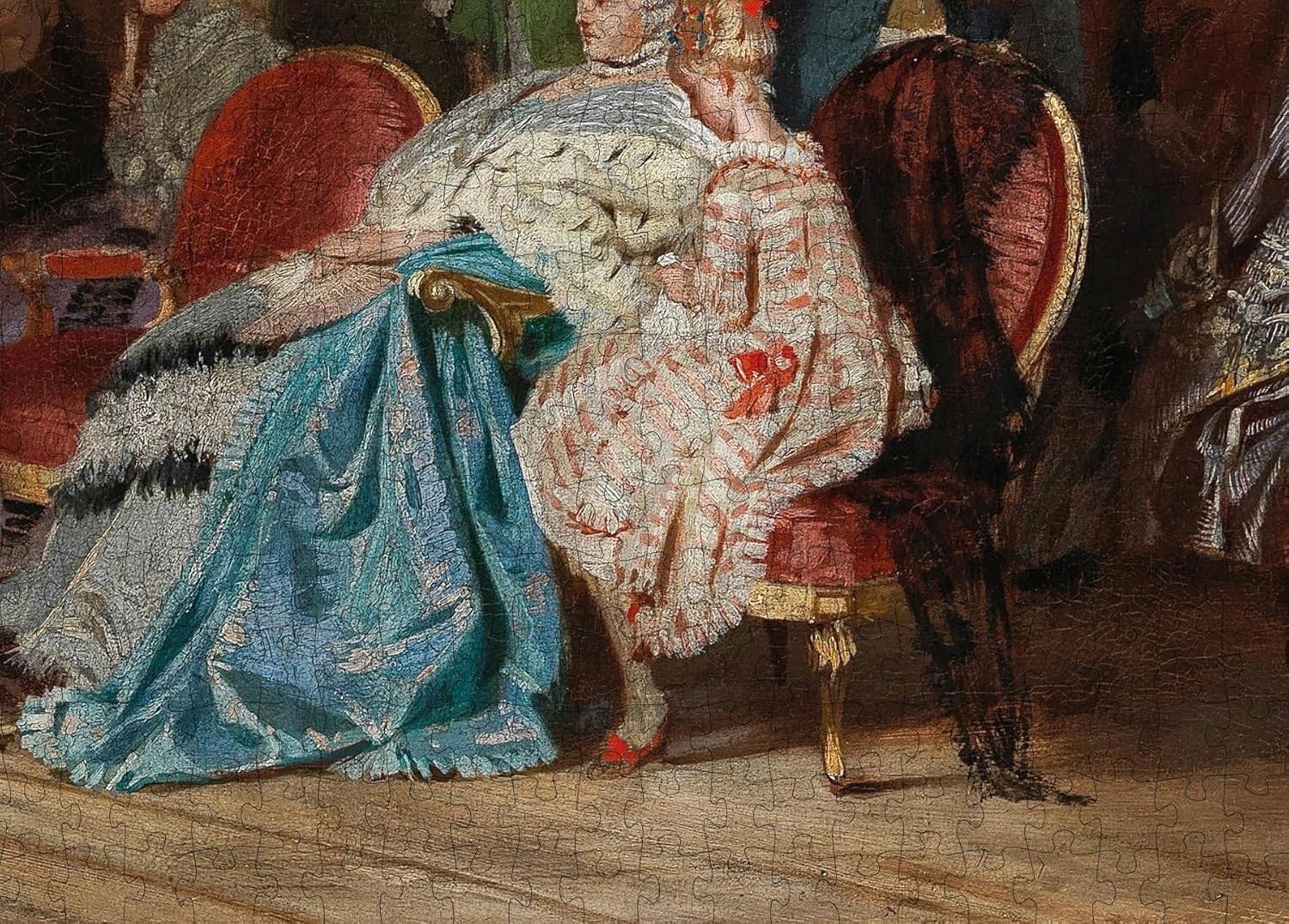 1000 piezas – Pintura del museo – Rompecabezas – Johann Sebastian Bach en el órgano, Sanssouci, Federico el Grande y la familia real el 7 de mayo de