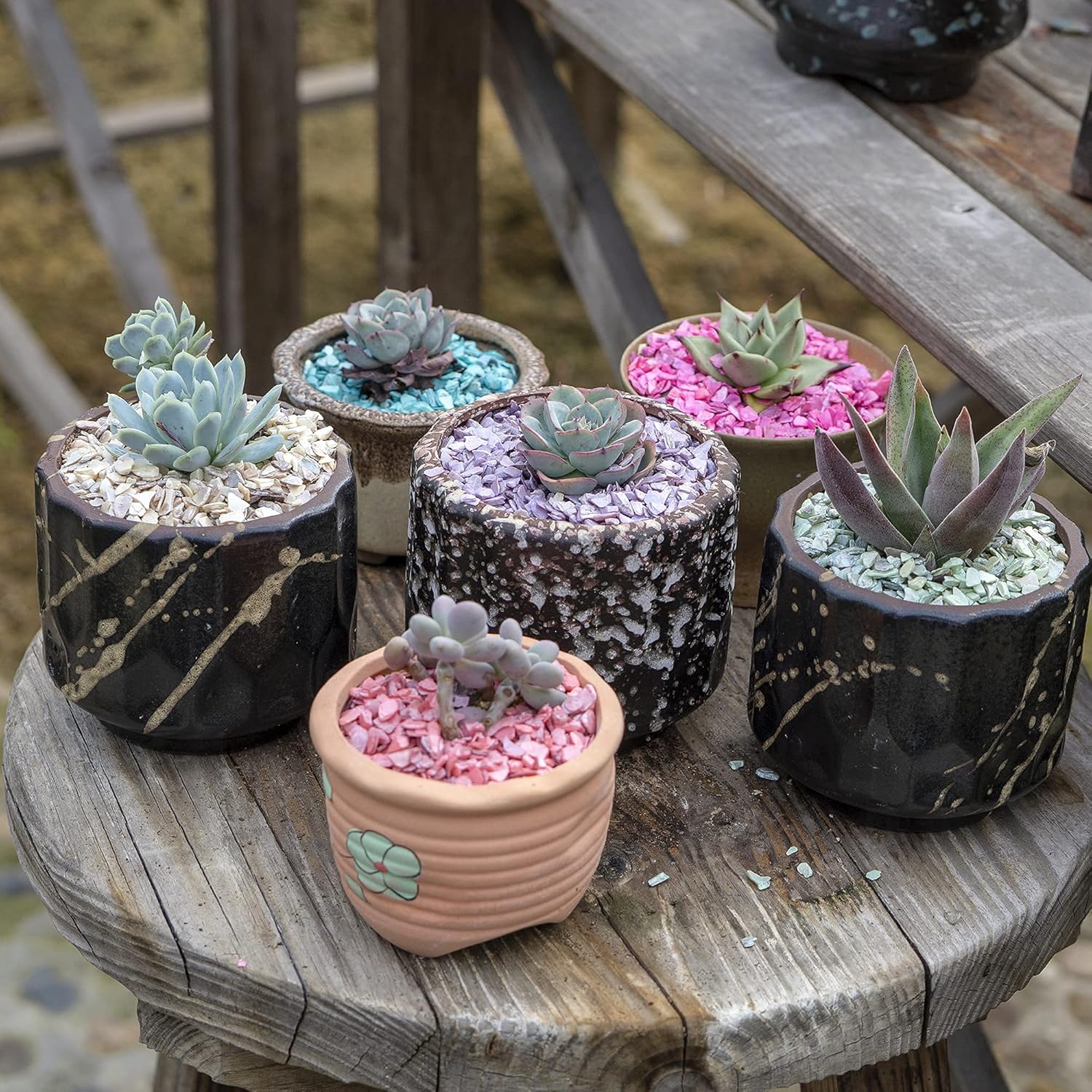 Piezas rotas, conchas trituradas de 23 onzas, manualidades de arte de resina, rellenos de cuencos de florero, cubierta de suelo para plantas