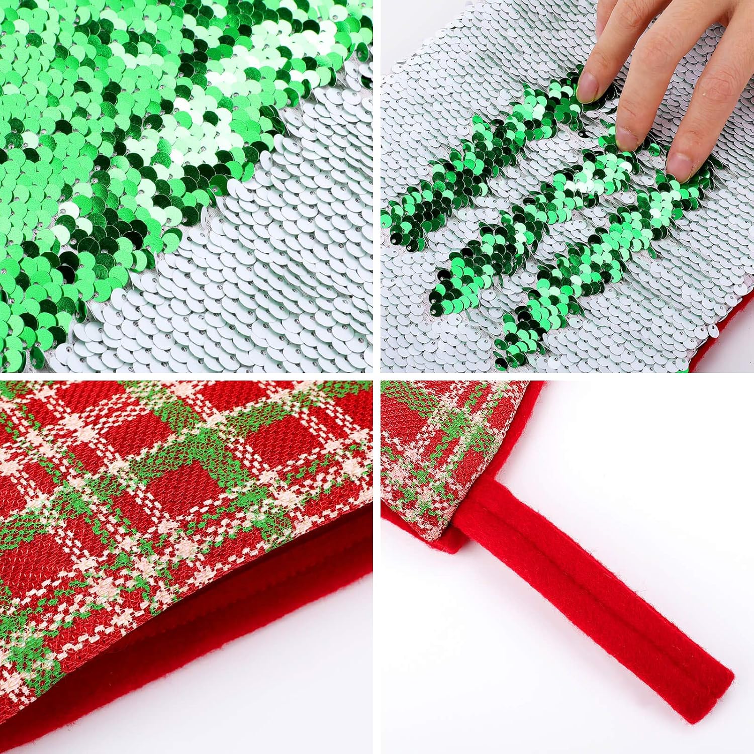 Calcetines de Navidad de golf personalizados, calcetines de Navidad grandes, decoración para regalos de fiesta de vacaciones