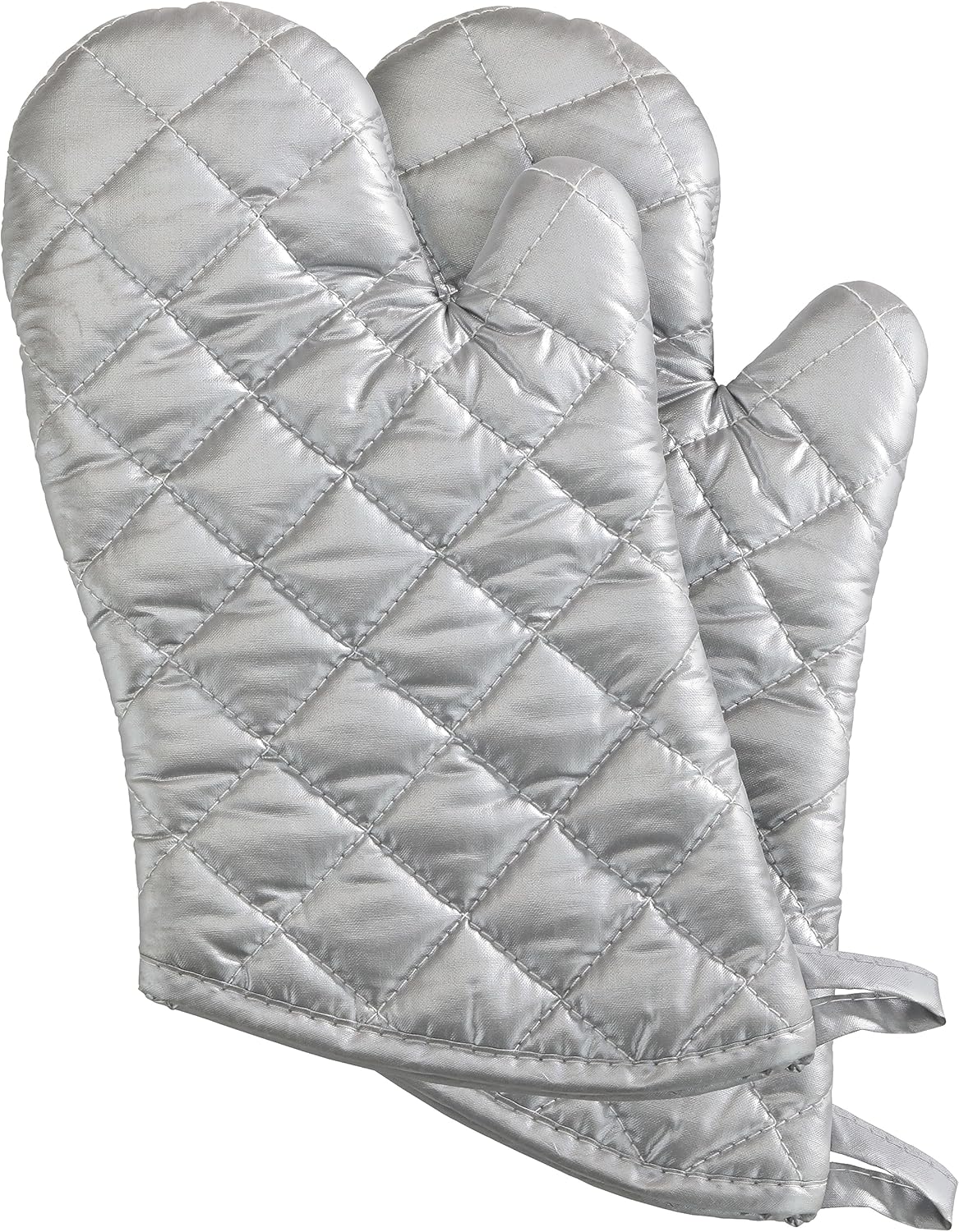 New Star Foodservice 1028652 Guantes de horno de tela entretejidasilicona, hasta 400F, 13 pulgadas, juego de 2