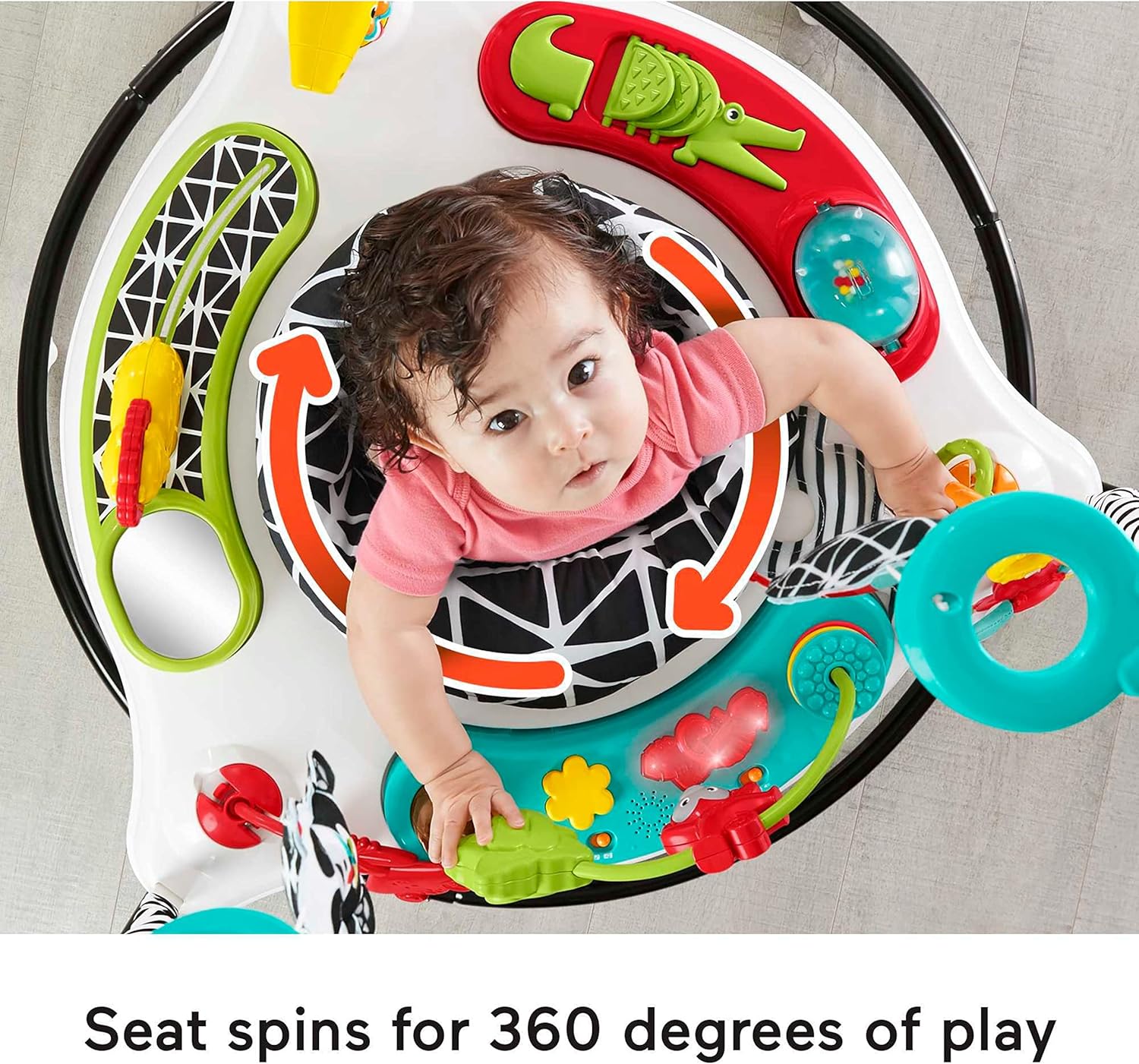 Fisher-Price Juego de gorila y silla portátil para bebés con juguetes y música
