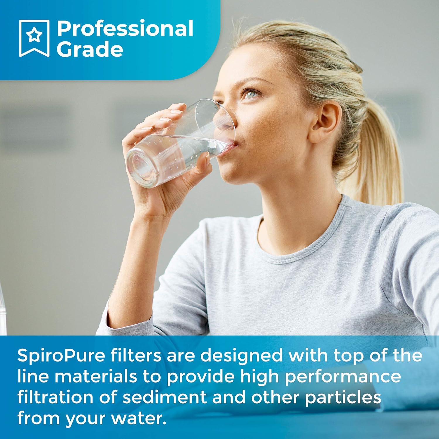 SpiroPure repuesto para filtros Pentek DGD-2501-20155360-43 20×4.5 (6 unidades)